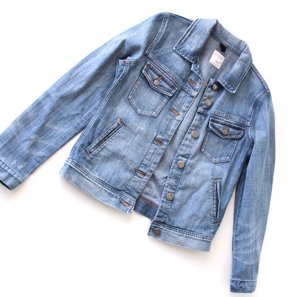 J.Crew Factory Classic Denim Jacket - Size XS - Picture 8 of 11